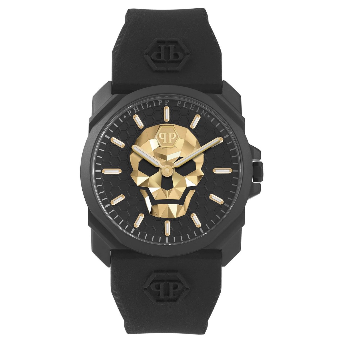 Philipp Plein - Heren Horloge Skull King - Zwart