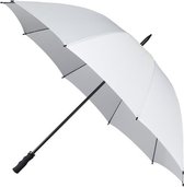 Bol.com Golf stormparaplu wit windproof 130 cm aanbieding