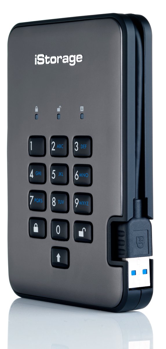iStorage diskAshur PRO2 1000GB Zwart, Grafiet externe harde schijf van Merkloos — afbeelding 3