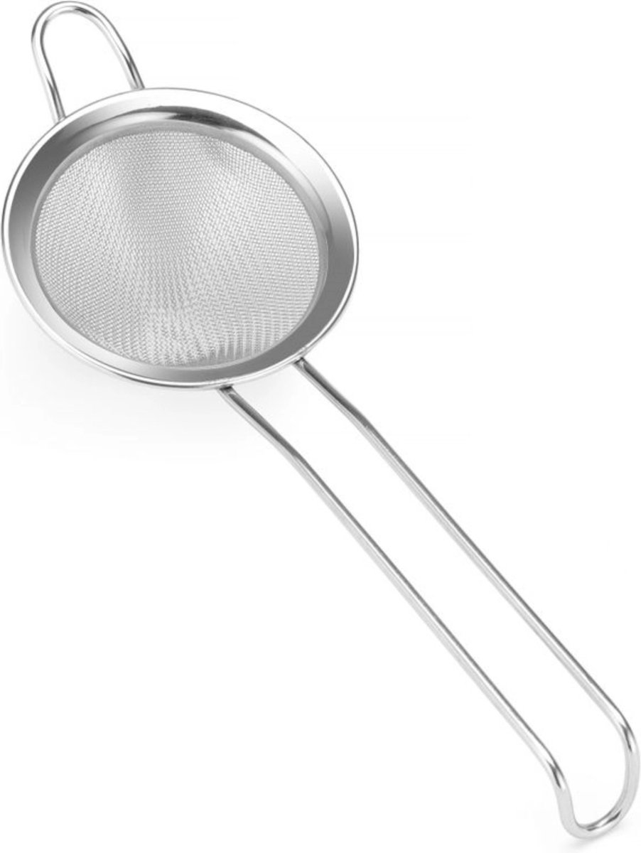 BarUp Conische barzeef – fijnmazig roestvast staal – draadgreep – ⌀75x220 mm – vaatwasmachinebestendig