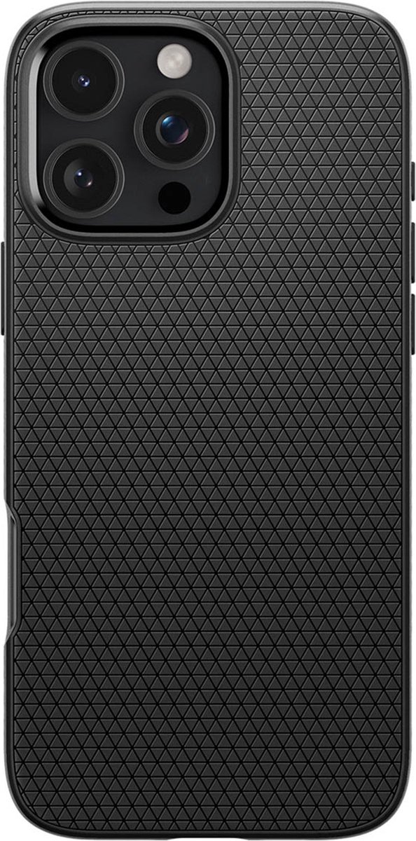 iPhone 16 Pro Max hoesje Spigen Liquid Air zwart TPU schokbestendig slank design optimale bescherming - Afbeelding 3