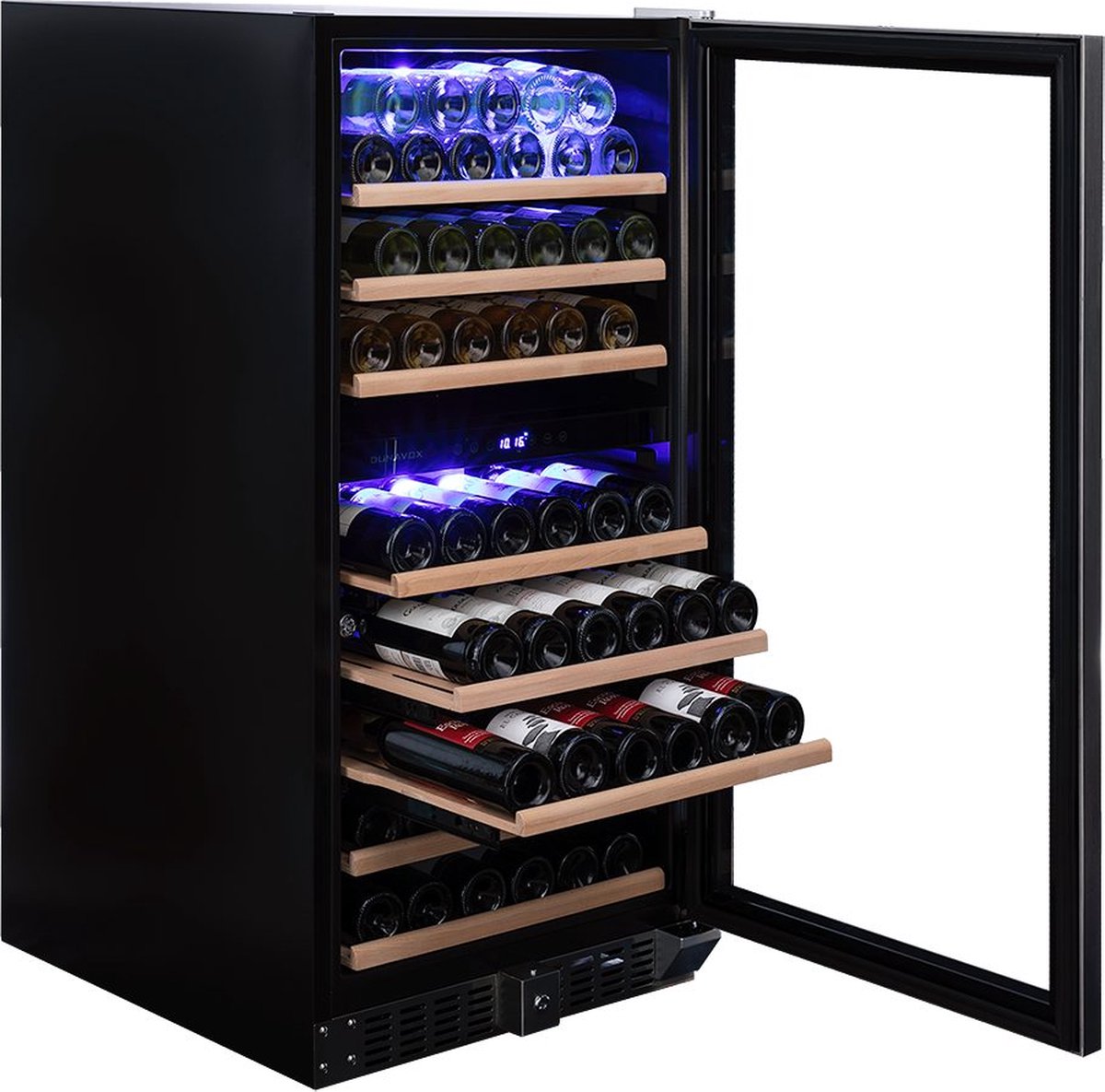 Dunavox Grande-94 Wijnkoelkast DX-94.270DMBK 2 Zones Mat Zwart Mat Zwart – foto 3