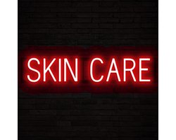SKIN CARE - Lichtreclame Neon LED bord verlicht | SpellBrite | 79,44 x 16 cm | 6 Dimstanden & 8 Lichtanimaties | Reclamebord neon verlichting