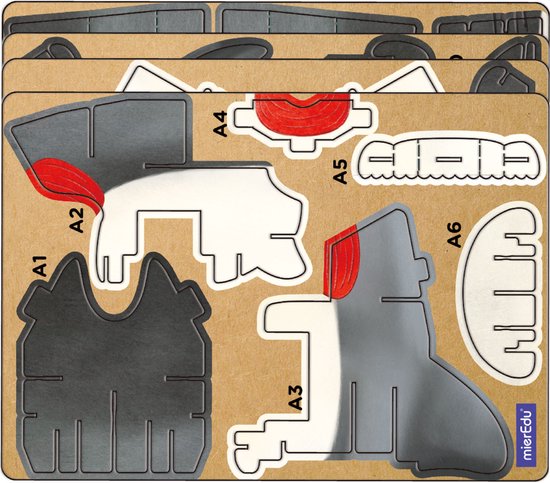 Mieredu - Puzzle 3D à construire et sonore - Requin