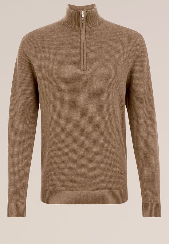 Heren Kasjmier Trui Business Casual met Rits - Mezam Store