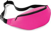 Bagbase Heuptasje/buideltasje - 1x - fuchsia roze - 38 x 14 x 8 cm - festivaltasjes - Reis/vakantie/wandel tasje