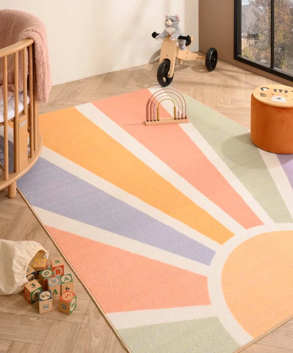 Kindervloerkleed zon - Joy multi 120x170