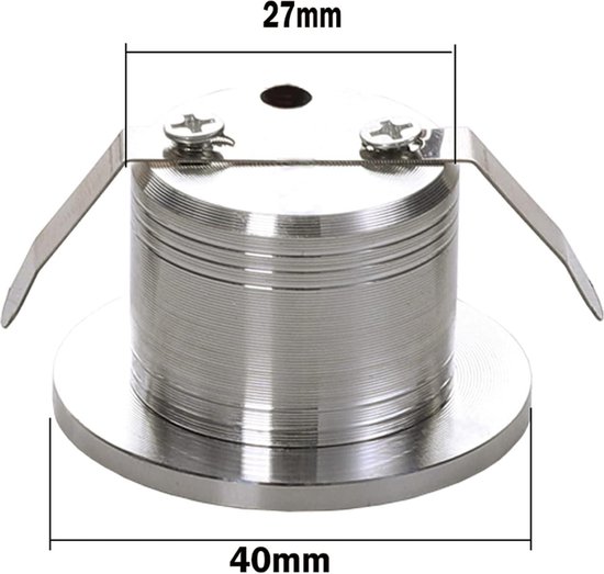 Pocketman 220 V 4 W led-plafondlamp downlight, warmwit, spotlight inbouwlamp, met led-driver, 10 stuks