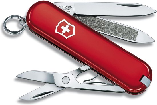 Classic SD zakmes - 7 functies mes schaar nagelvijl - Swiss Made | bol