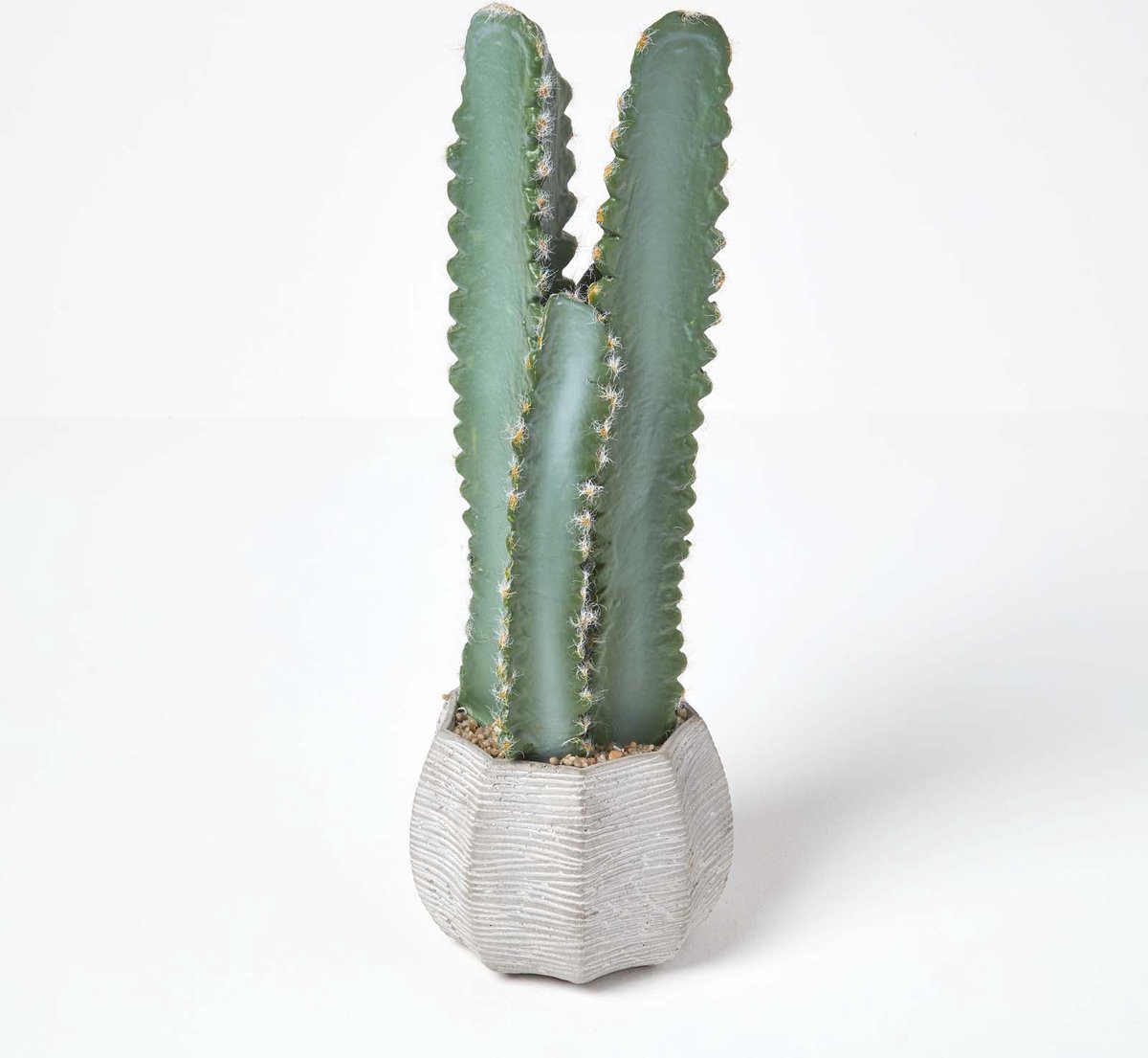 Homescapes Kunstcactus Hylocereus in cementpot, 49 cm hoog Groen