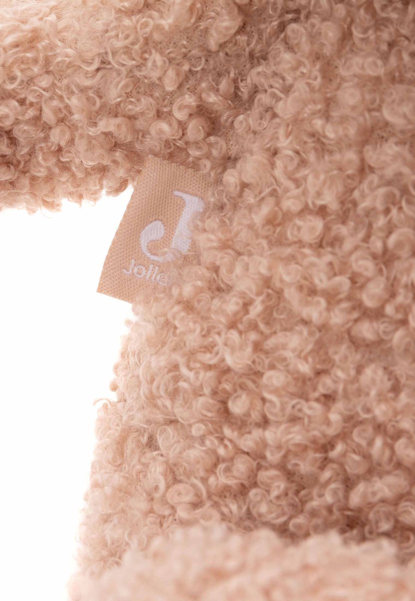 Jollein - Knuffel Teddy Bear - Wild Rose - 25cm - Knuffelbeer - Boucle — afbeelding 9