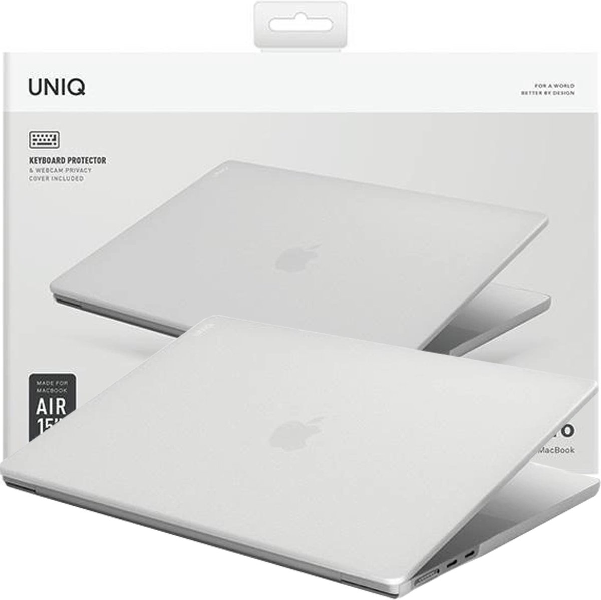 UNIQ - hoesje - Claro MacBook Pro - 14 - (2021) - transparant/duif - mat - helder