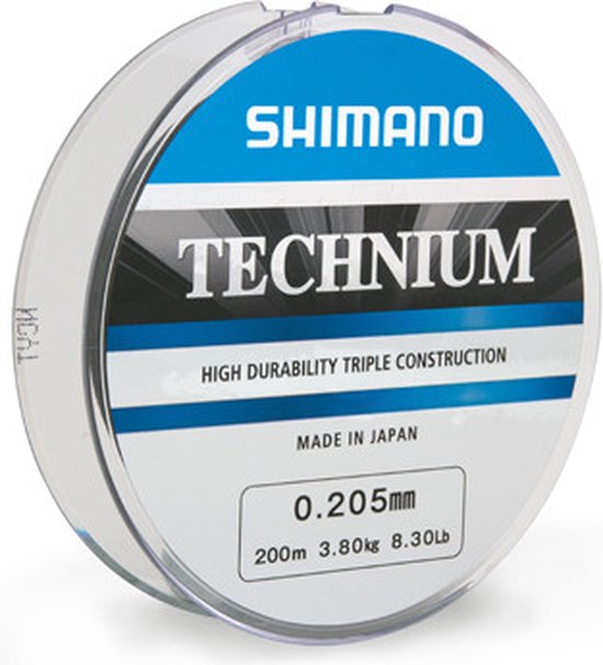 Shimano - Ligne nylon Technium Gris - 200m - Shimano