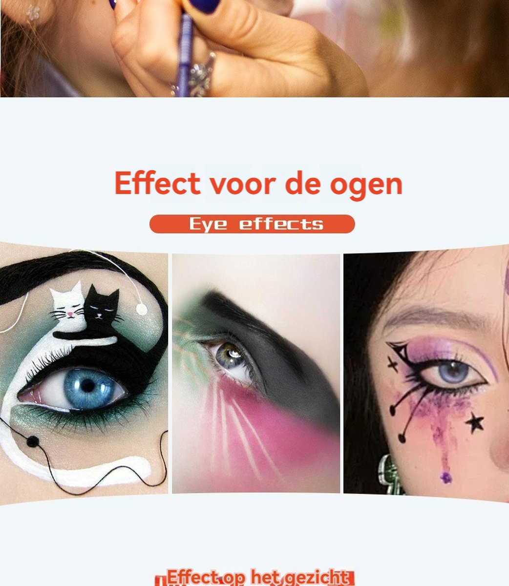 Haley familySchmink op Waterbasis met Penselen- Veilig Schminkset Kinderen - 42 Kleuren - Inclusief 10 Penselen, 6 Sjablonen& 2 diamantstickers&Glitters-Gemakkelijk schoon te maken-Face paint palette-Kinderschmink voor grimas — afbeelding 9
