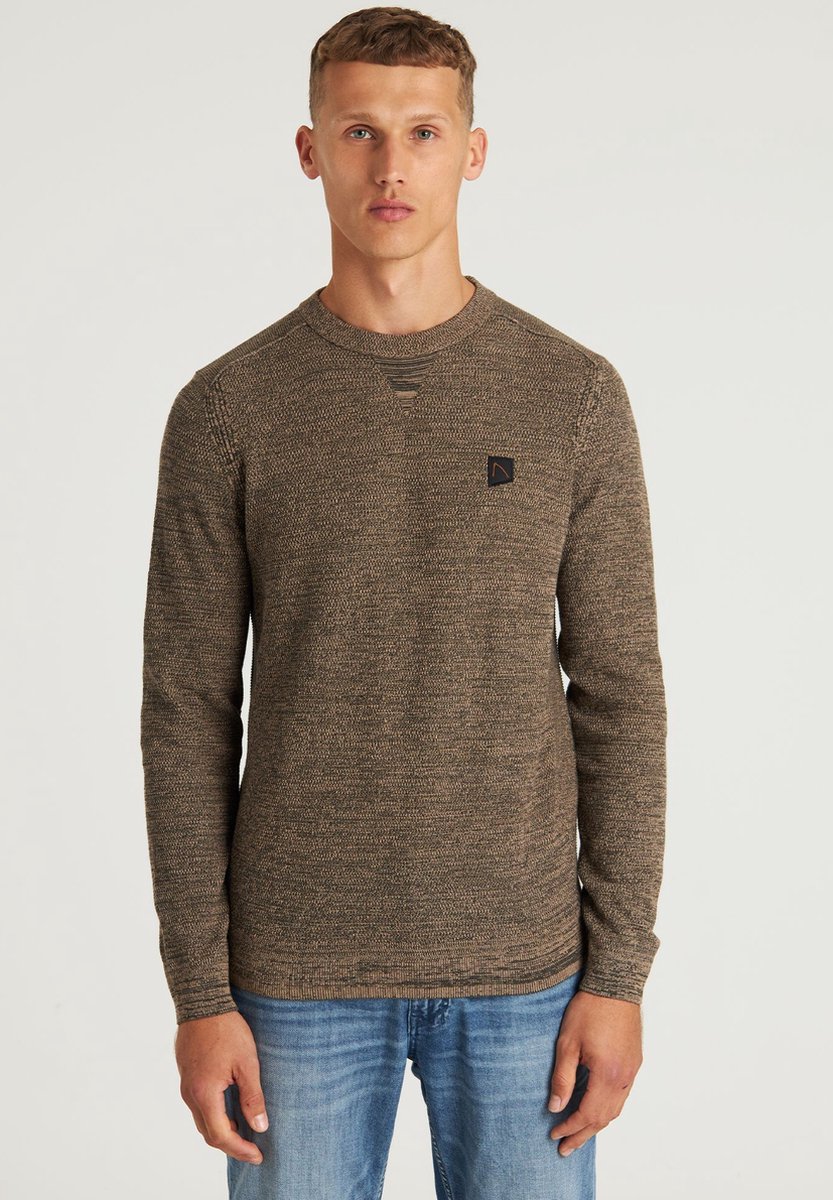 CHASIN' Heren Trui - Basal Mixed - Taupe