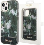 Coque Guess pour iPhone 14 Plus - Coque arrière - Collection Jungle - Vert