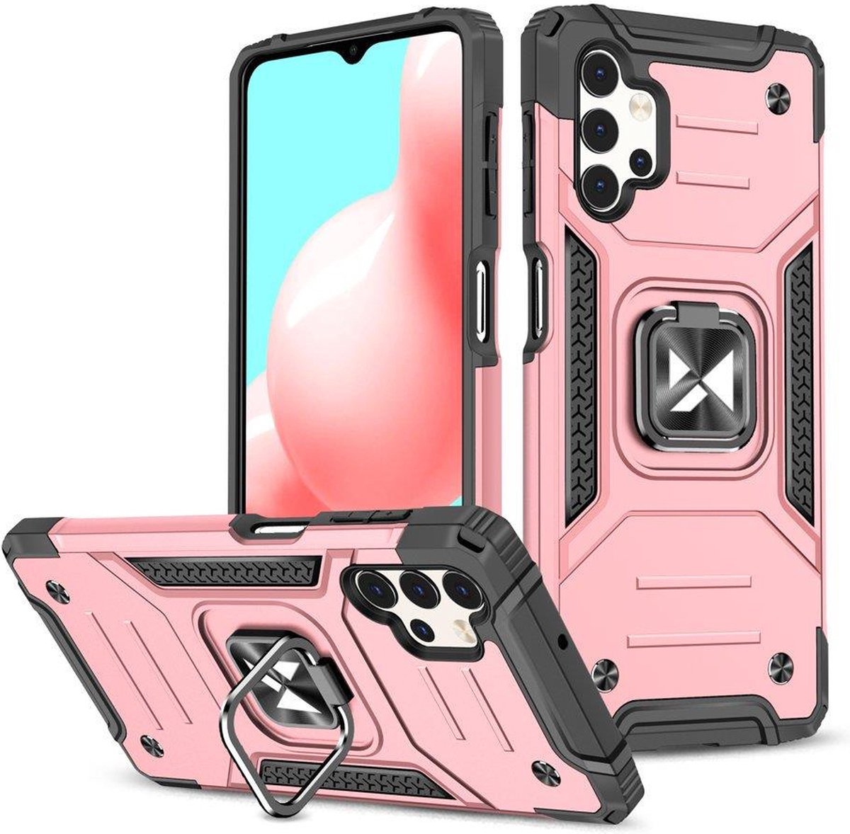 Wozinsky Ring Armor Case Voor Samsung Galaxy A33 5G Met Magnetische Houder