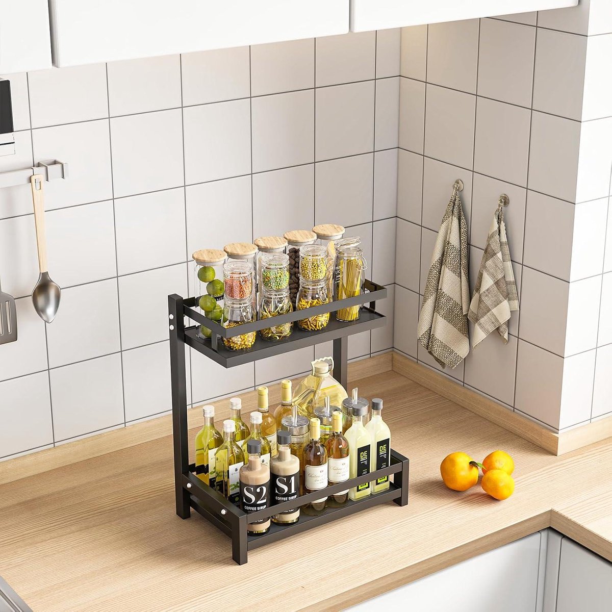 Keuken Houder Mointal 2-laags Kruidenrek Voor Aanrecht - Main Image