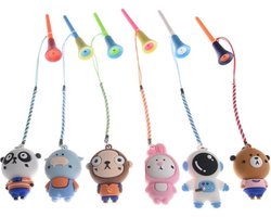 6 Stks Tee Hanger Cartoon Plastic Anti-verloren Ring met Strap Houder Gift Set - Golf Accessoires