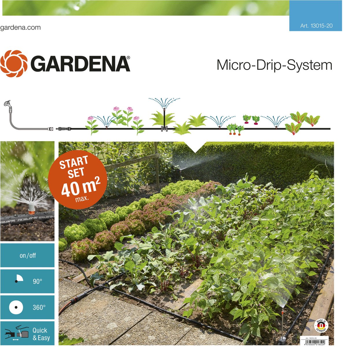 GARDENA MDS Startset voor bloembedden en moestuinen 13015-20