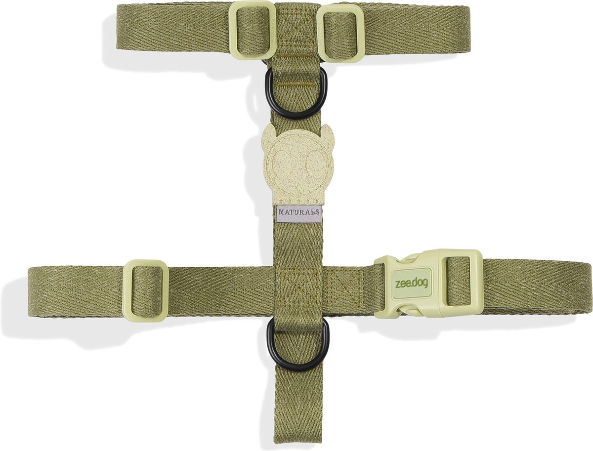 Zee.Dog Moss H-Harnas Lichtgroen - Hondentuig - S