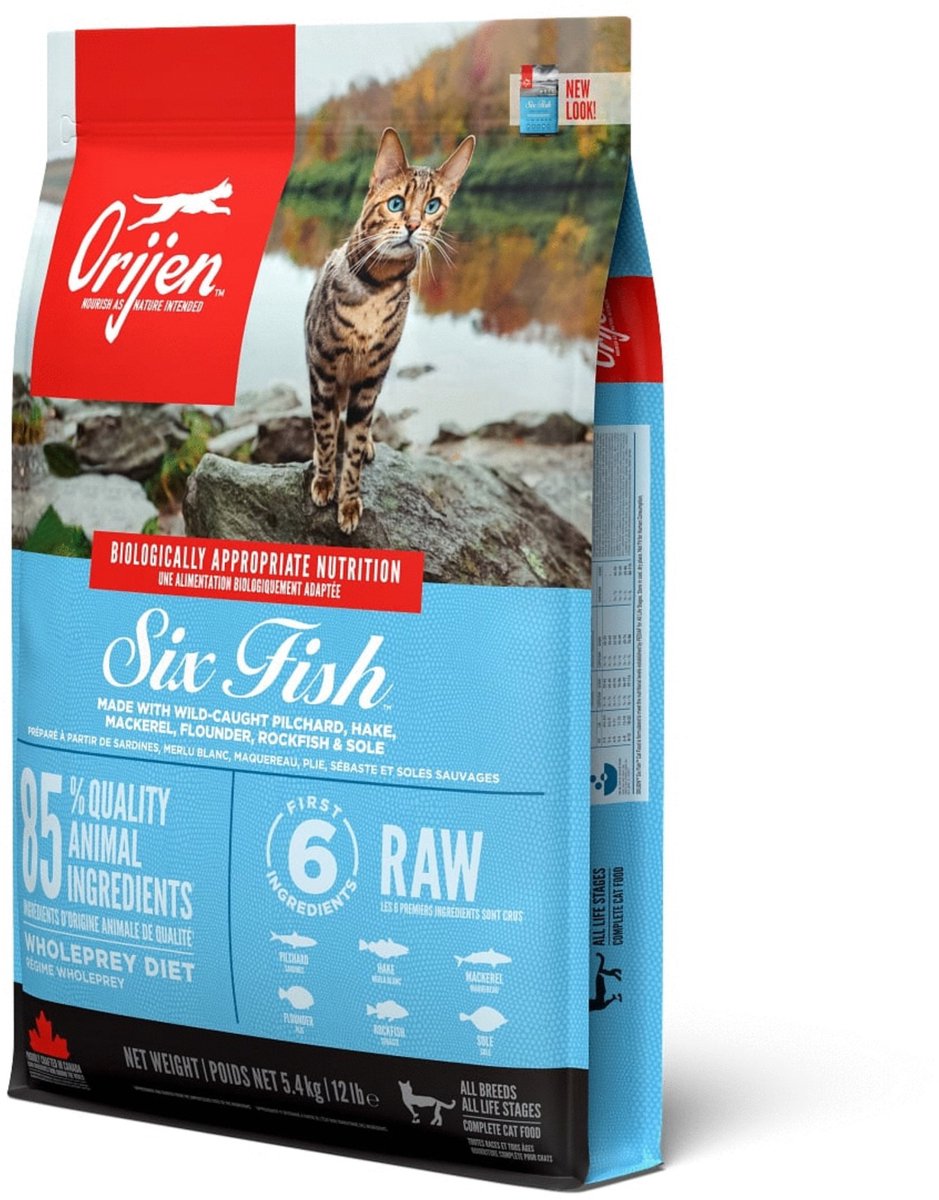 Orijen Kattenvoer Whole Prey Six Fish 54 kg