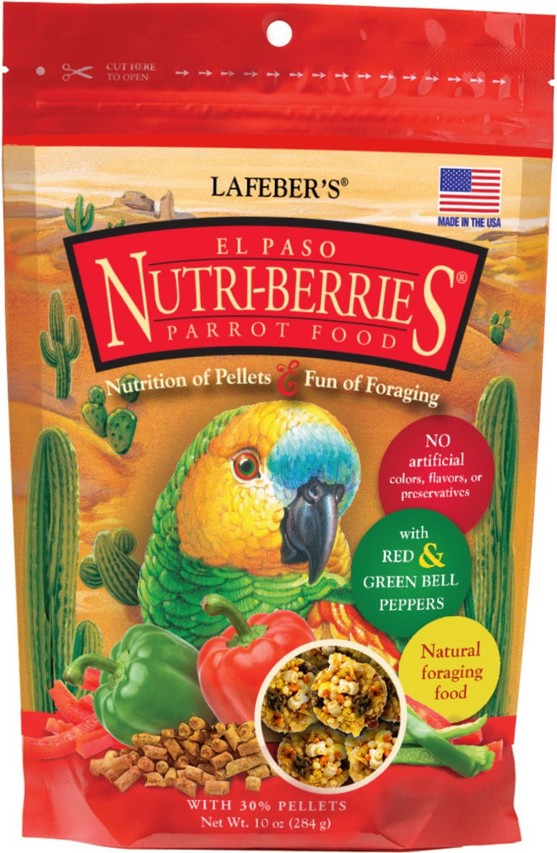Lafeber El Paso Nutri-Berries Parrot - Vogelvoer - 284 g
