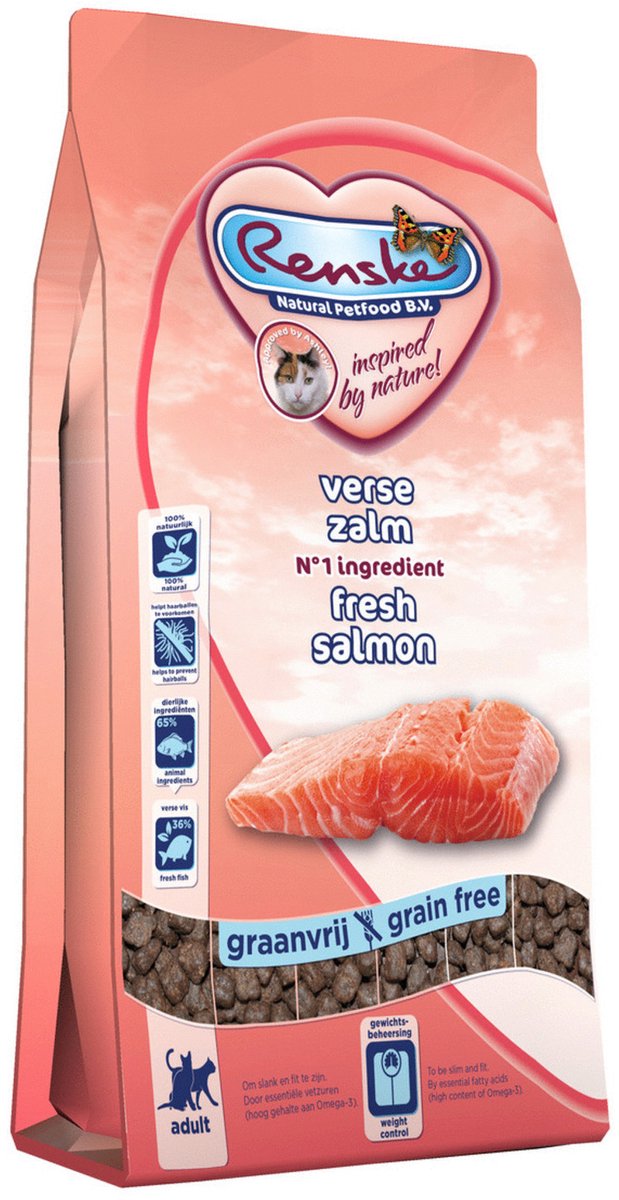 Renske Super Premium Adult verse bereide zalm kattenvoer 6 kg
