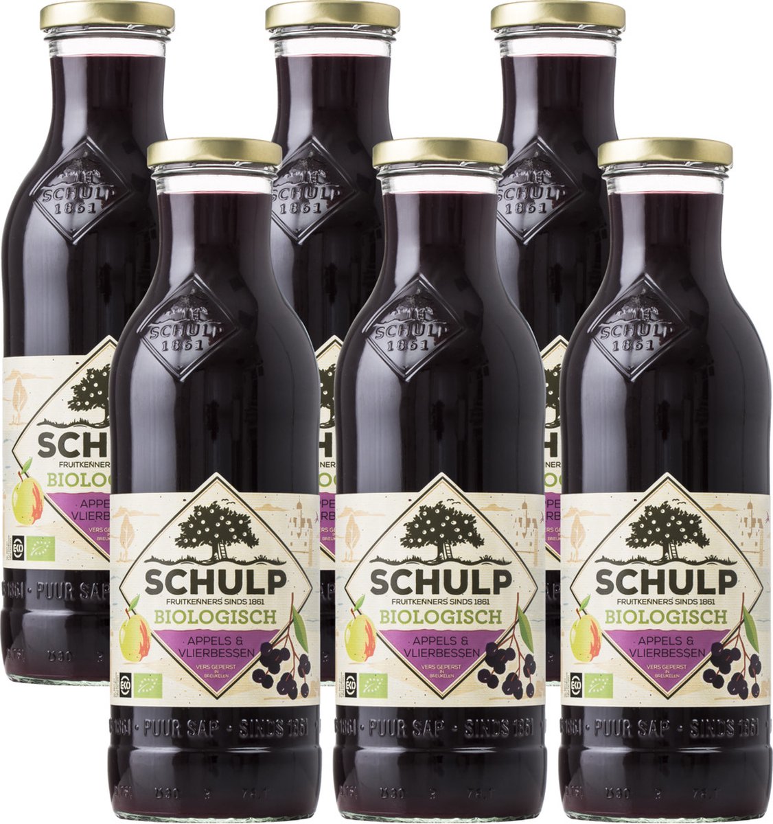 Schulp Appel And Vlierbessensap Biologisch Voordeelverpakking