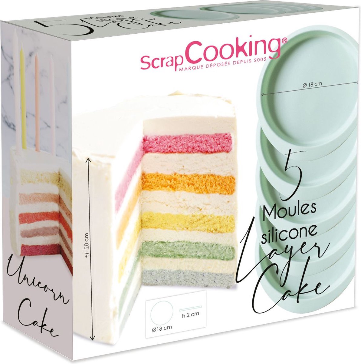 ScrapCooking Siliconen Mal Layer Cake