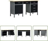 Bol.com The Living Store Werkbank Staal - Werkplaats en Garage - 160x60x85 cm - 500 kg draagvermogen aanbieding