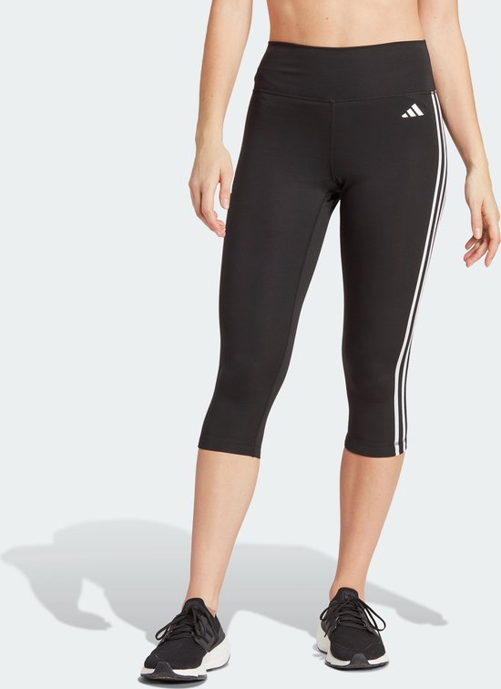 Adidas Performance Train Essentials 3-Stripes High-Waisted 3/4 Legging - Dames - Zwart — afbeelding 4