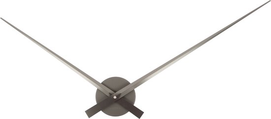 Karlsson - Wandklok Little Big Time Metallic - Metallic dark grey- Ø77,5cm