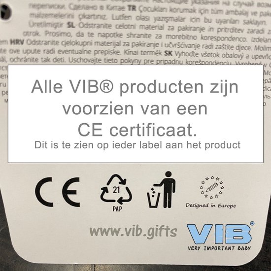 VIB® - Pluche Koala houdt doekje vast VIB (Bruin) - Babykleertjes - Baby cadeau - zwangerschap aankondiging - geboorte cadeau van Merkloos — afbeelding 2