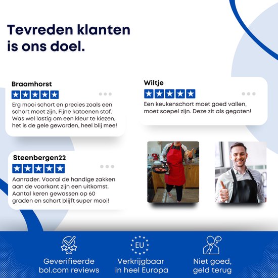 Apron Shop - Tablier de cuisine professionnel - Tablier de cuisine - Tablier de barbecue - Restauration - Taille : taille unique - Bleu ciel