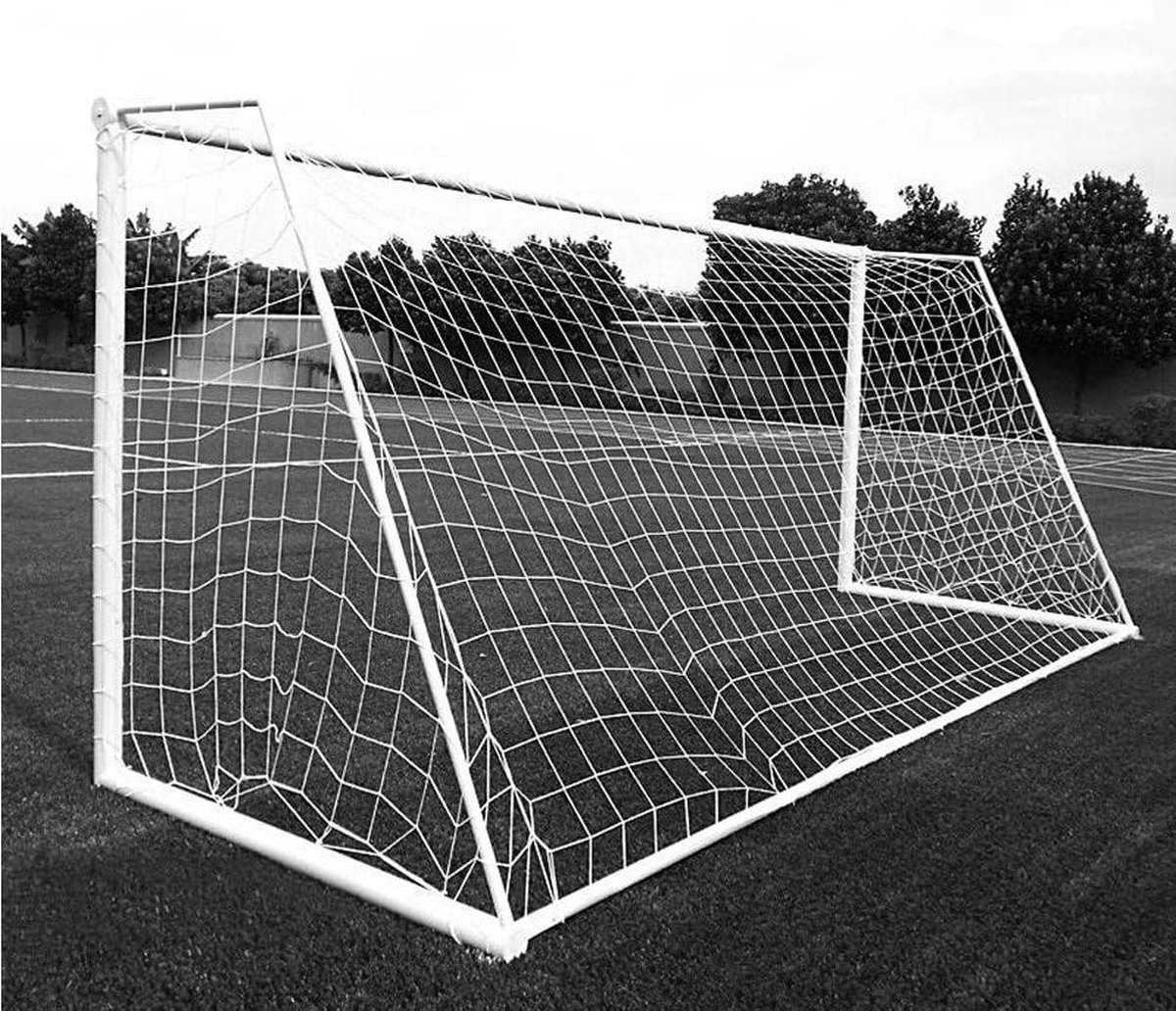 High Power Training Voetbalnetten - Geschikt voor Kinderen en Volwassenen - 3 x 2m - 2mm - Draagbaar - Natuurlijk - Direct Geïnstalleerd - Voetbaldoelnet - Wit