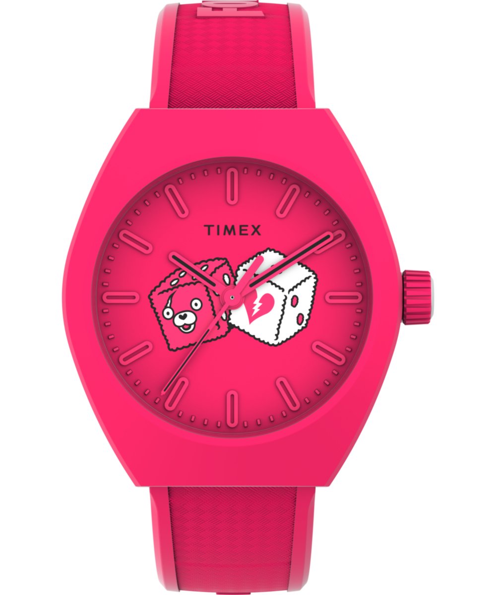 Timex Urban Pop x Fortnite TW2W96800 Horloge - Kunststof - Roze - Ø 40 mm