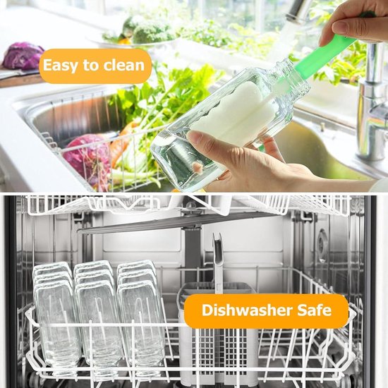 Belle Vous 3x Herbruikbare Glazen Flesjes Met Dop Sapflessen Fles 1 Liter Luchtdichte Deksels Lekvrije Flessen Voor Sap Of Melk 794652364