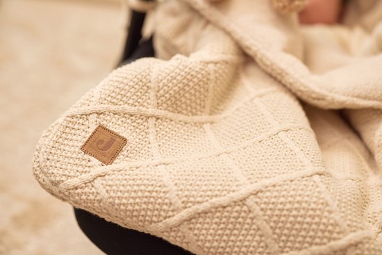 Jollein - Baby Voetenzak groep 0+ 3/5 punts - Check Knit Oatmeal van Jollein — afbeelding 4