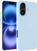 Coque adaptée pour iPhone 16, coque en Siliconen – Coque adaptée pour iPhone 16, coque – Bleu clair