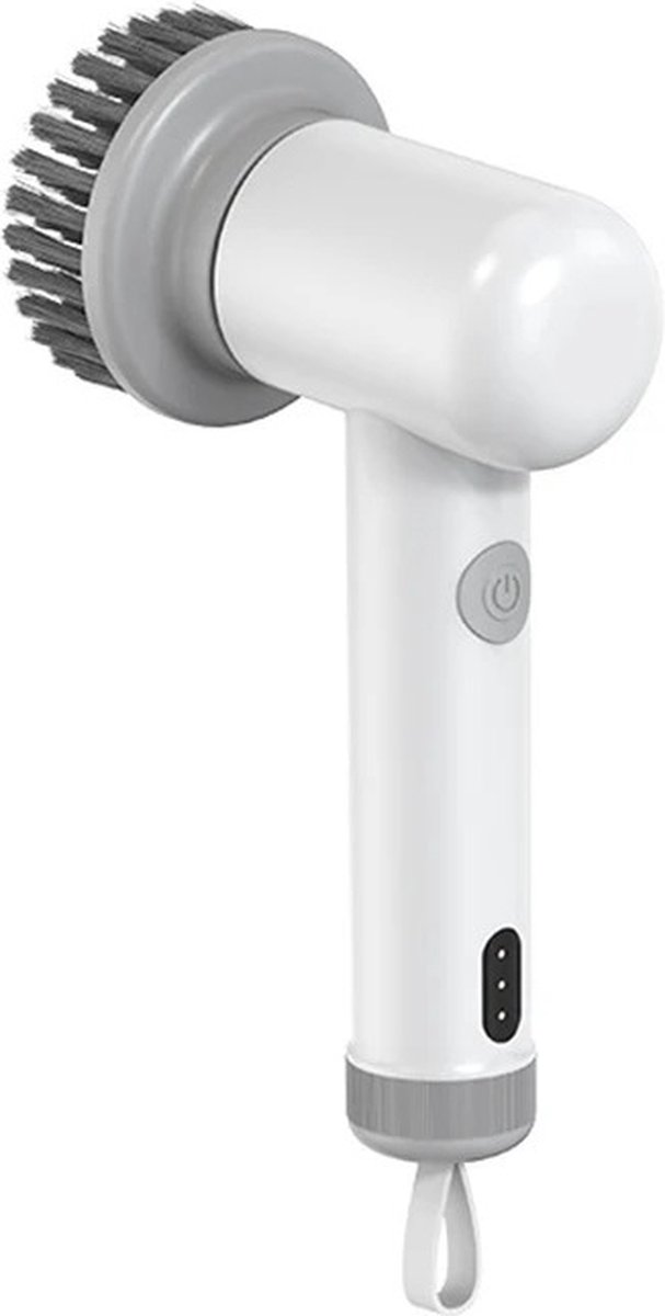 Goedkoopste Sponsborstel - Elektrische Spin - Scrubber - Draadoos - Keuken Schoonmaker - Elektrische Schoonmaak Borstel - Elektrische Afwas Borstel - Wit