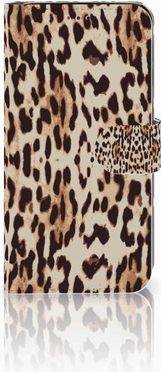 Samsung Galaxy A10 Telefoonhoesje met Pasjes Leopard