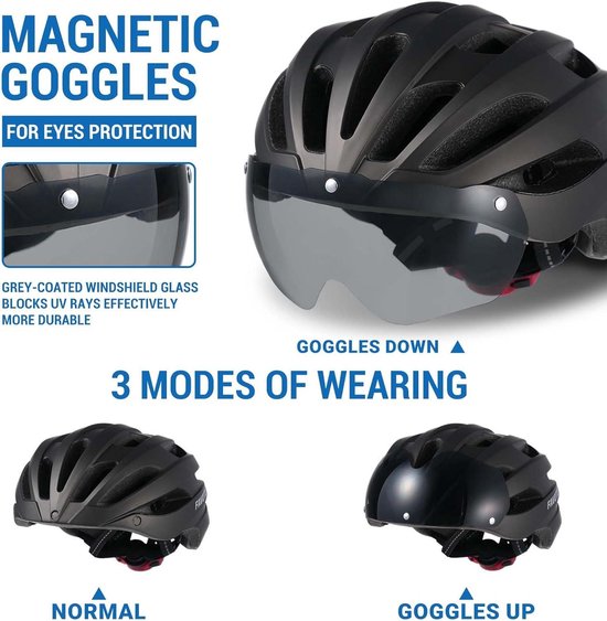 Casque VTT YOUKUKE Avec Visière – Taille L (57-61 Cm) – Neuf – Vélo électrique