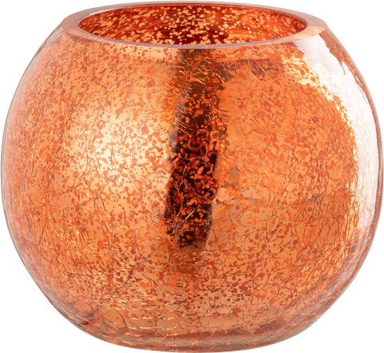 J-Line photophore Boule Craquelée - verre - or - small