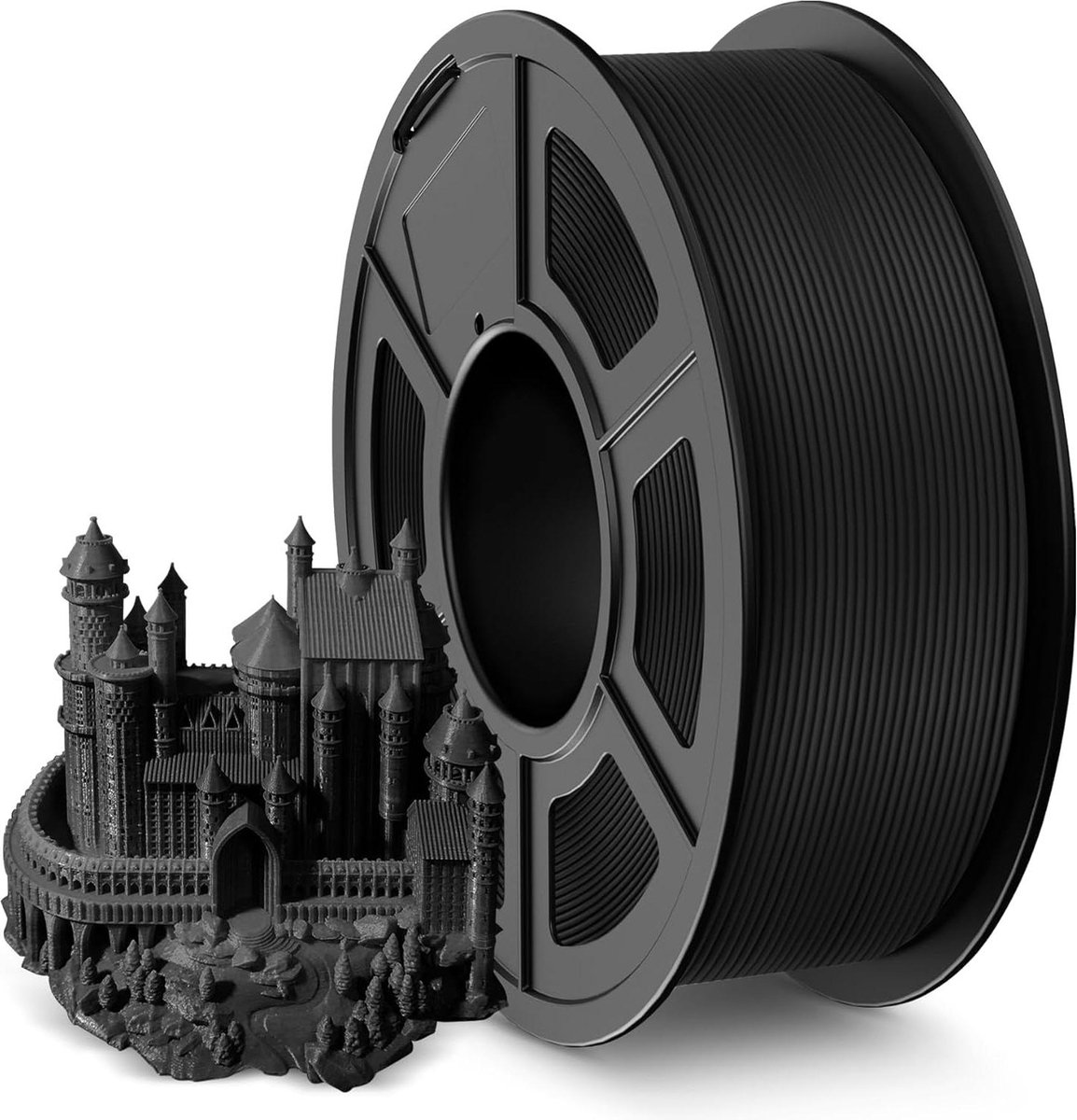 Geen Stringing 3D Printer Filament - 1.75mm APLA Filament - Zwart - 1000g