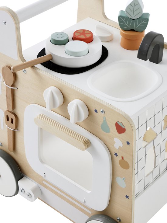 Vertbaudet Ma première cuisine chariot de marche en bois
