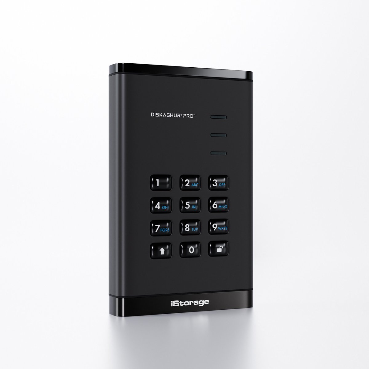 iStorage diskAshur PRO3 HDD – externe harde schijf – 1TB – USB – 256-bit – Zwart
