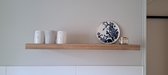 Zwevende Wandplank Eiken 60 cm Meubelzwagerij inclusief bevestigingsmateriaal