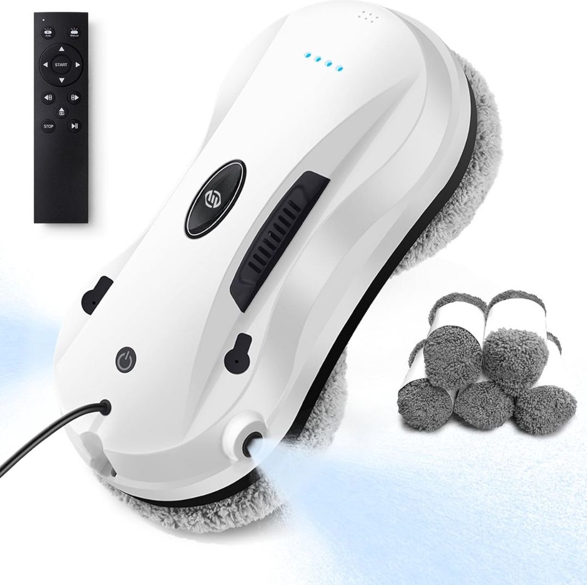 Equivera Robot Ramenwasser - Robot Ramenreiniger - Ruitenreiniger - Robot Glazenwasser - Window Cleaner Robot - Robotramenwasser - Robot Ramenwasser Draadloos - Nooit meer zelf uw ramen wassen!