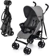 Kinderkraft TIK - Buggy - Compact Inklapbaar - Vering en Lekvrije Wielen - Grijs